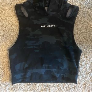 ALPHALETE - Cropped & Hooded Top